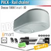 Pack motorisation portes de garage Somfy - Dexxo Smart 1000 io + Rail 2900 chaîne - 2 parties