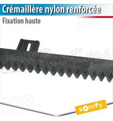 Crémaillère Nylon renforcée fixation haute - Somfy - 1000 mm