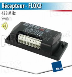 Récepteur Nice FLOX2 - 2 canaux - 433 Mhz - switch