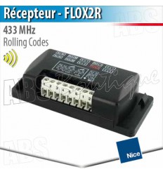 Récepteur Nice FLOX2R - 2 canaux - 433 Mhz - Rolling Codes