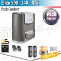 Motorisation portail coulissant Somfy - ELIXO 500 RTS - Pack Confort