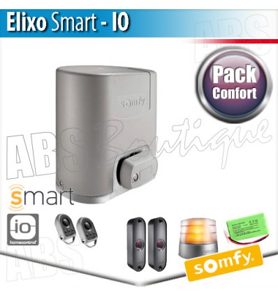 Motorisation portail coulissant Somfy - ELIXO SMART io - Pack Confort