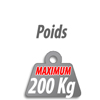 poids portails 200 Kilos maximum